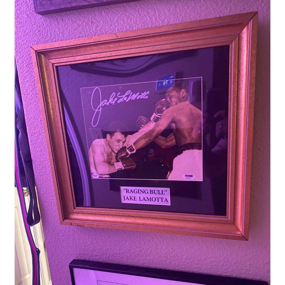 Jake Lamotta Raging Bull Signed Display - Picture 3 of 3
